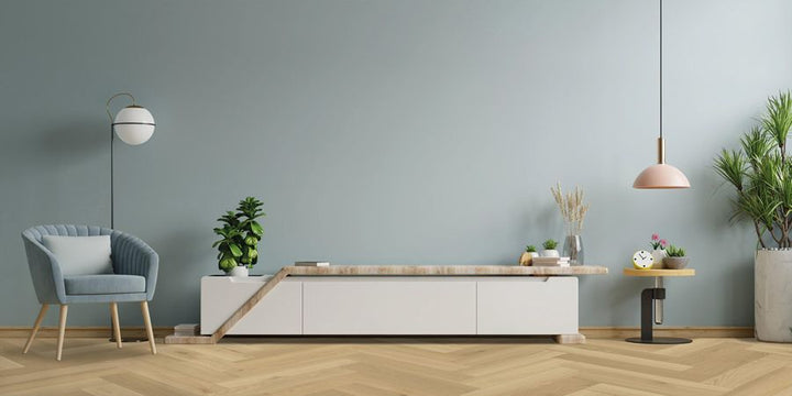 Klick Vinyl Baienbach Eiche Fischgrät CHECK One 2477H mit Trittschall - Reud Bodenarena