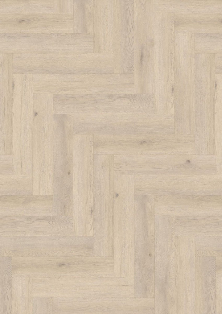 Klick Vinyl Weitenheigen Eiche Fischgrät CHECK One 2490H mit Trittschall - Reud Bodenarena