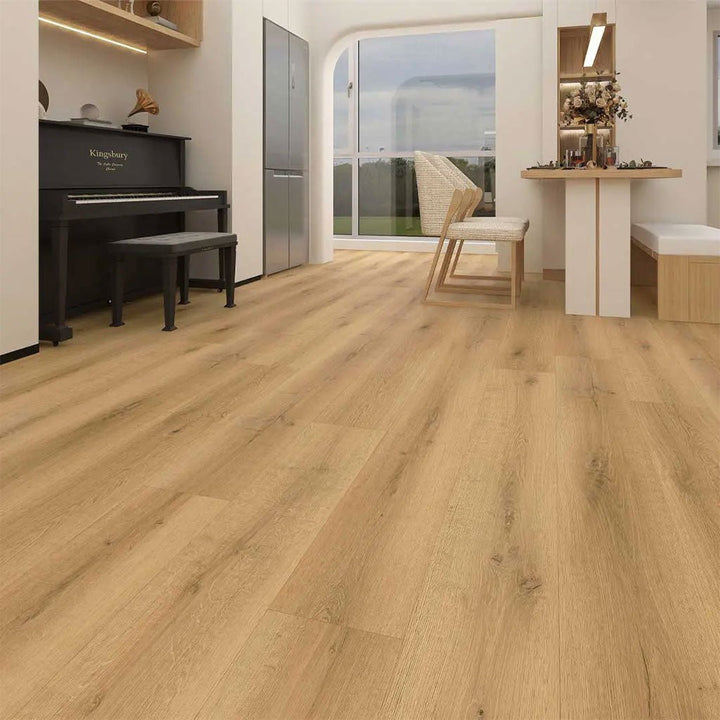 Decoflooring Eiche Stavern Landhausdiele integrierter Trittschalldämmung Vinylboden Klick