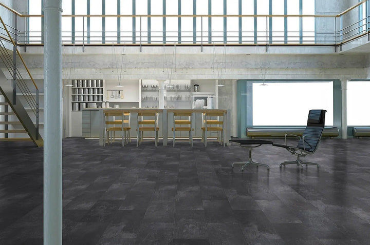 Classen Visiogrande Fliesenoptik Ölschiefer wasserresistente – Schiefer schwarz Laminat