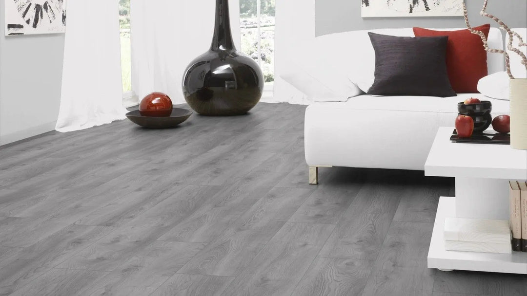 Kronotex Mammut plus Makro Eiche hellgrau Landhausdiele Laminat