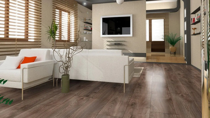 Kronotex Mammut plus Makro Eiche braun Landhausdiele Laminat