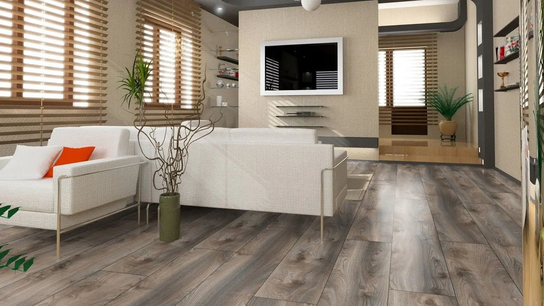 Kronotex Mammut plus Makro Eiche grau Landhausdiele Laminat