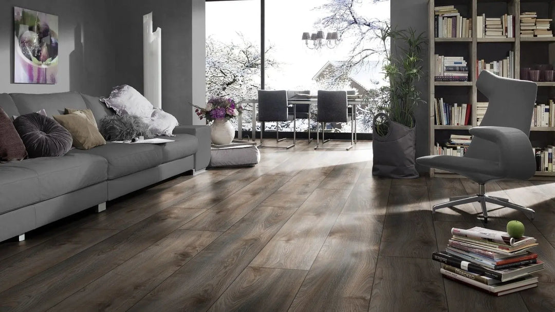 Kronotex Mammut plus Makro Eiche grau Landhausdiele Laminat