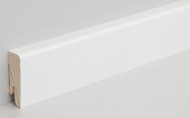Repac ExPress Echtholz weiß 40mm Sockelleiste – Sockelleisten-Zubehör – Reud Bodenarena