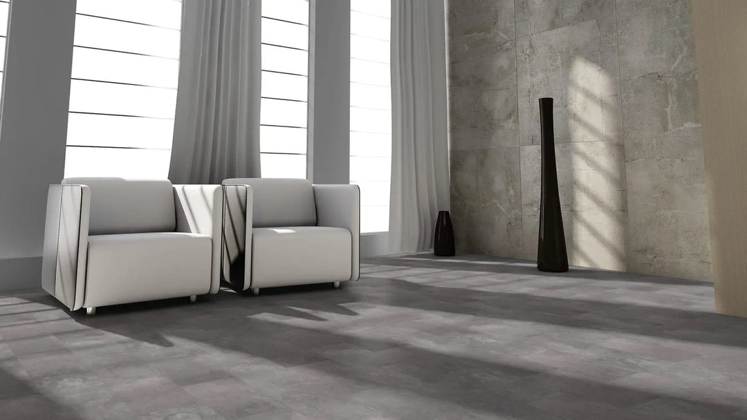 Classen Visiogrande Fliesenoptik Tonschiefer grau Laminat