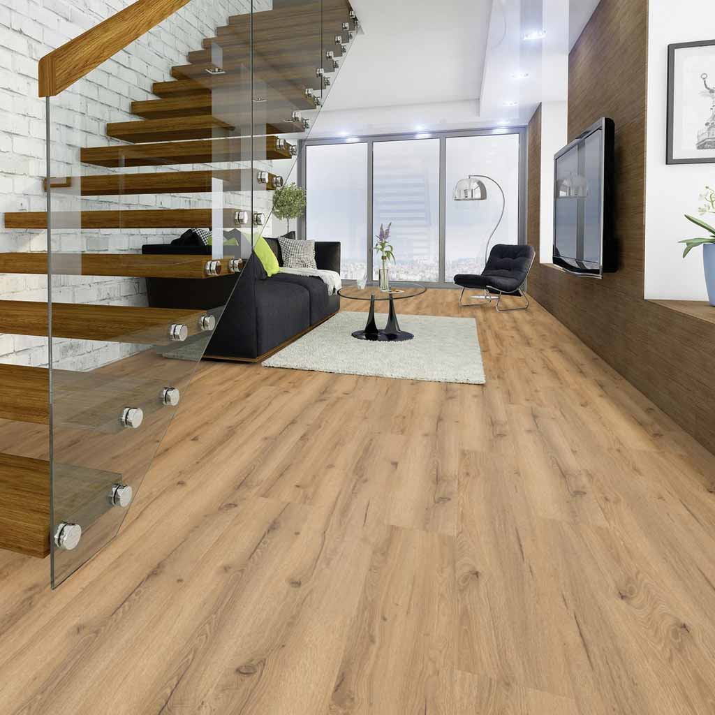Bodencouture SofTEC Eiche Erica mit Kork Trittschalldämmung Vinylboden Klick - Reud Bodenarena