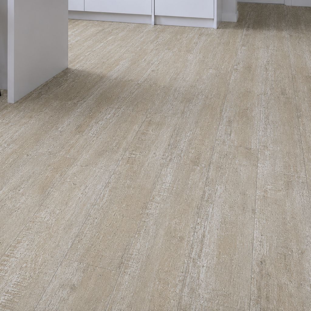 Klick Vinylboden Landhausdiele Washed Pine beige GreenLine Landhausdieleoptik Oberfläche - Reud Bodenarena