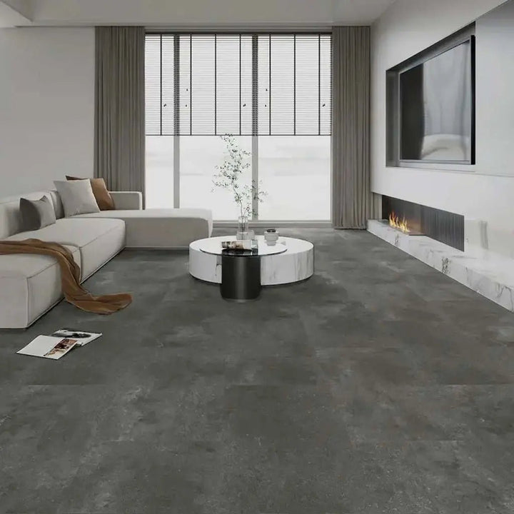 Vinylboden Klick Beton dunkel - Reud Bodenarena